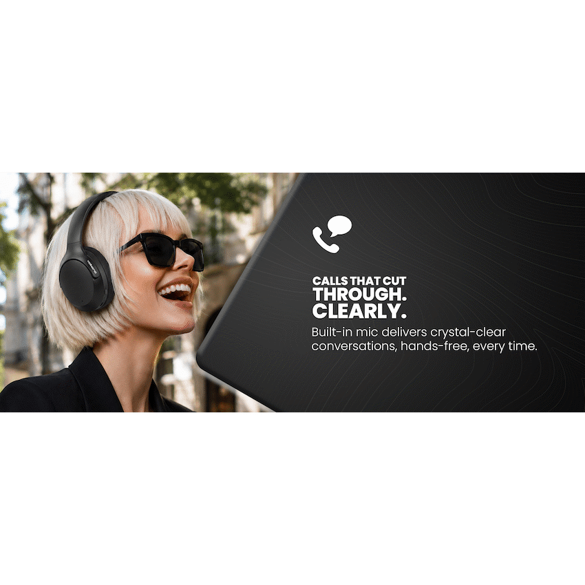 Volkano Odyssey ANC Bluetooth Wireless Headphone - Black