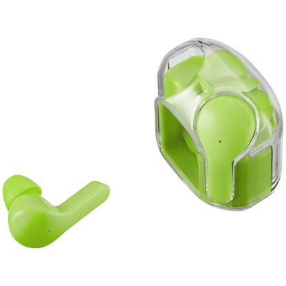 Volkano Crystalline Series TWS Earphone - Neon - Hardbox