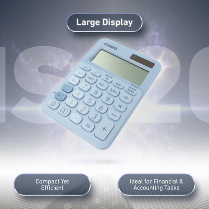 Casio MS-20UC - Desktop Calculator 12-Digit - Light Blue