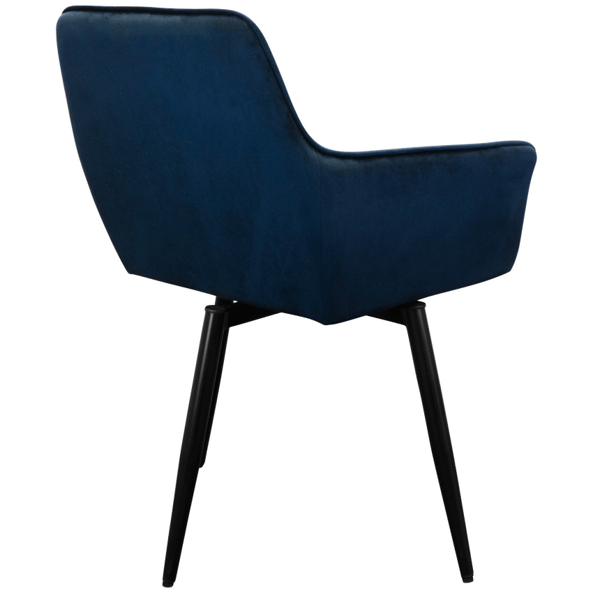 Everfurn Japan Casual Velvet Chair with Swivel - 2 Pack