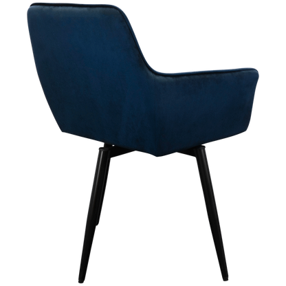 Everfurn Japan Casual Velvet Chair with Swivel - 2 Pack