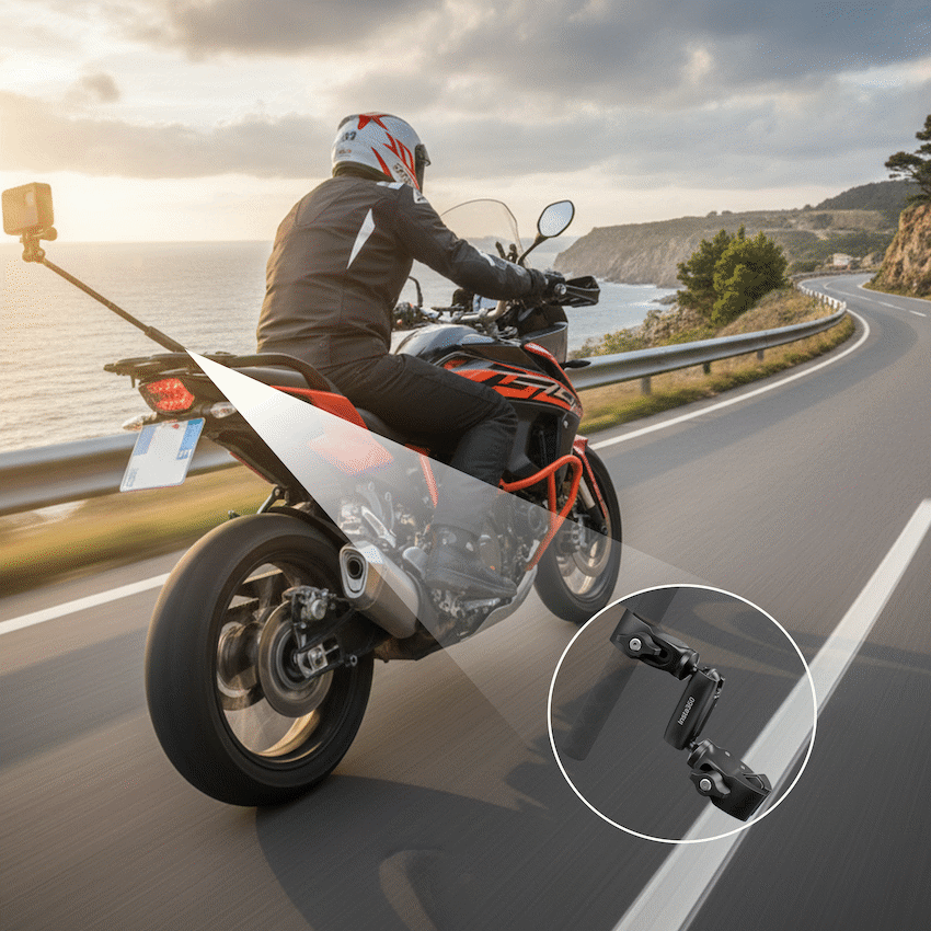 Insta360 Motorcycle Selfie Stick Support Clamp