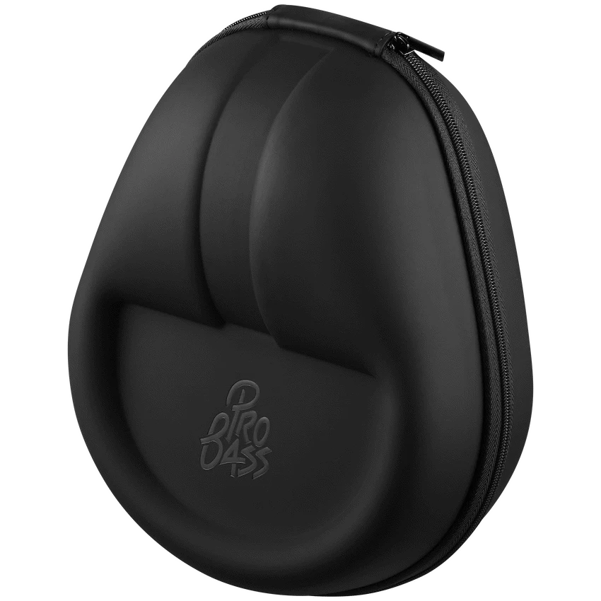 Pro Bass Retro Bluetooth Wireless Headphone with PU Case - Black