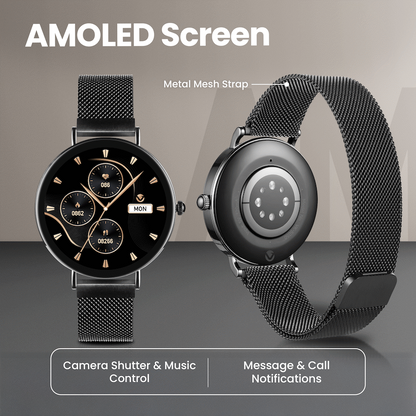 Volkano Valencia Series Ladies Smart Watch - Black