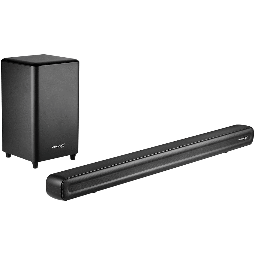 VolkanoX Supersonic Series 2.1 200w Soundbar System with Wireless Subwoofer - Black