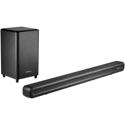 VolkanoX Supersonic Series 2.1 200w Soundbar System with Wireless Subwoofer - Black