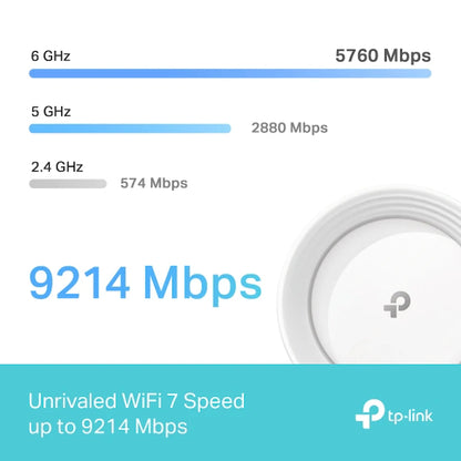 TP-Link Deco BE65 (3-Pack) BE9300 Whole Home Mesh Wi-Fi 7 System