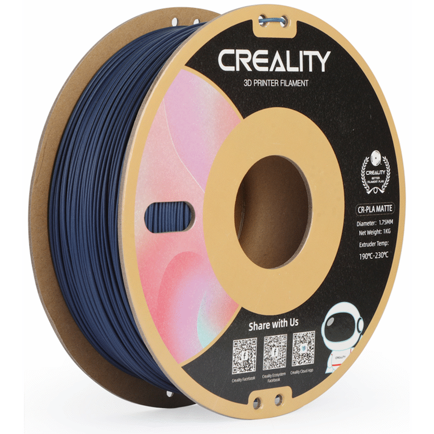 Creality CR-PLA Filament - Matte Navy Blue (1kg)