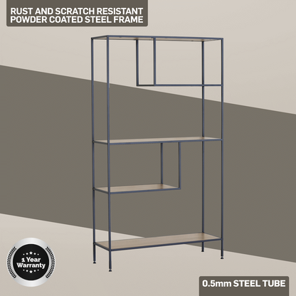 Everfurn Felix Bookshelf - Oak