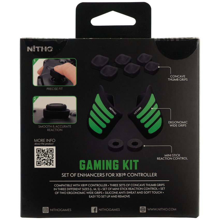 Nitho XB1 Gaming Kit Set of Enhancers for Xbox One(R) Controllers