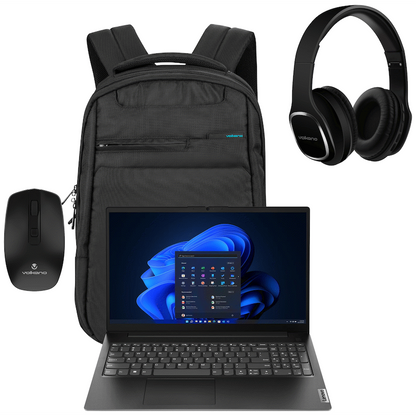 Lenovo Laptop 82YU010NSA - V15 AMD Ryzen 3 8/256 Bag+Mouse+Headphone