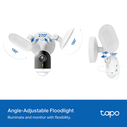 TP-Link Tapo C720 4MP 2K QHD Outdoor security Camera with 2800 lumen floodlight