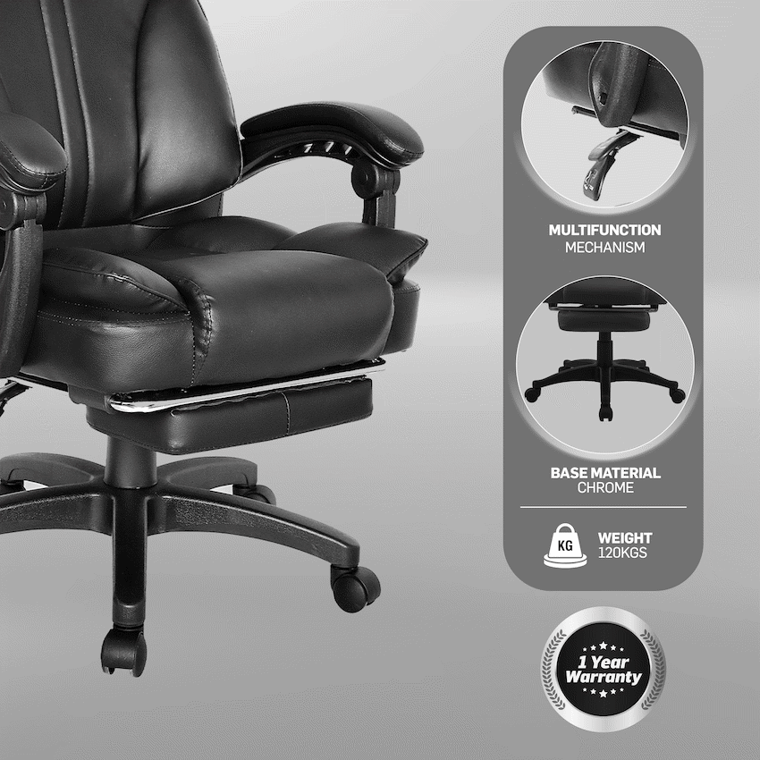 Emperor High Back Chair - Black