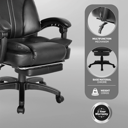 Emperor High Back Chair - Black