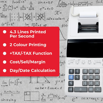 Sharp EL-2607V Premium Fast Printer Calculator AC Powered