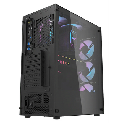 darkFlash Computer Case DK352 Plus - Black (with 4 ARGB Fans)