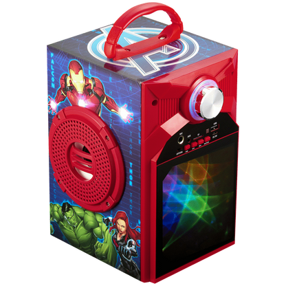 Marvel Avengers Galaxy LED Stars Karaoke Machine with Microphone