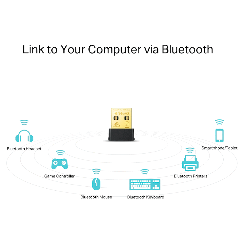 TP-Link Archer T2UB Nano AC600 Nano Bluetooth Wireless USB Adapter