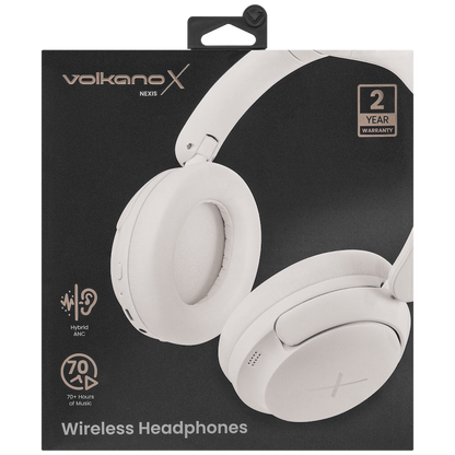 VolkanoX Nexis Hybrid Active Noise Cancelling Headphones - Nude