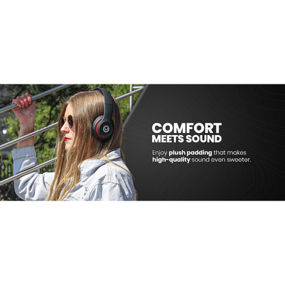 Volkano Falcon Headphones with Microphone - Black