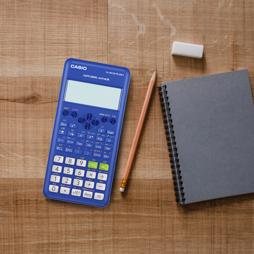 Casio FX-82 ZA Plus II Calculator - Blue