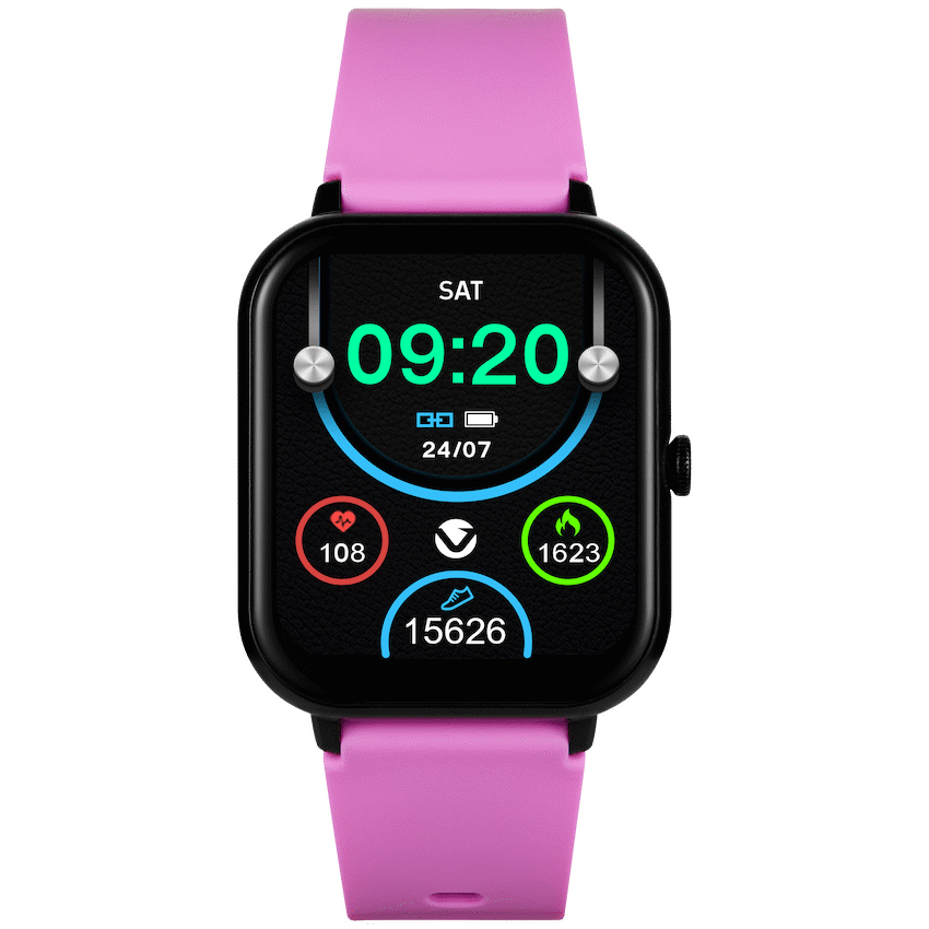 Volkano Chroma Series Smartwatch with Flamingo Pink Strap