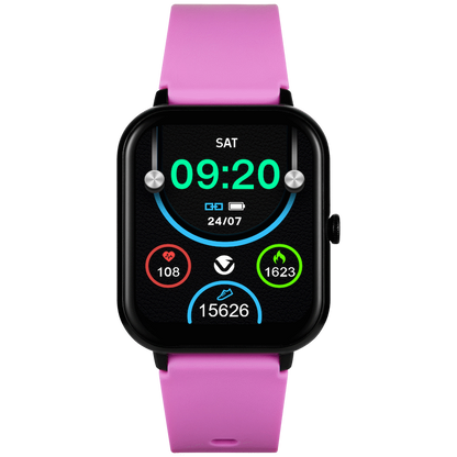 Volkano Chroma Series Smartwatch with Flamingo Pink Strap