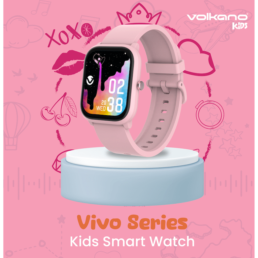 Volkano Vivo Series Kids Smart Watch - Pastel Pink