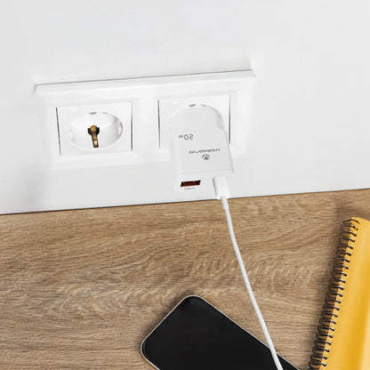 Volkano Mighty Series 20w Dual USB-A & USB-C GaN Wall Charger
