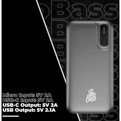 Pro Bass ChargeMax Series 20000mAh Power Bank