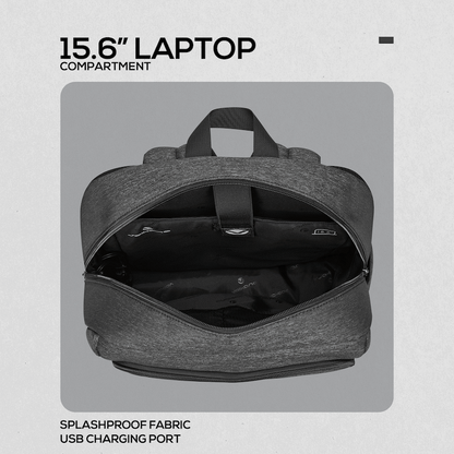 Volkano Pulse 15.6" Laptop Backpack - Charcoal