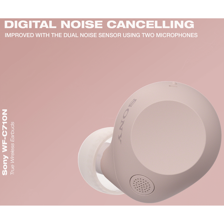 Sony WF-C710N True Wireless Earbuds (Pink)