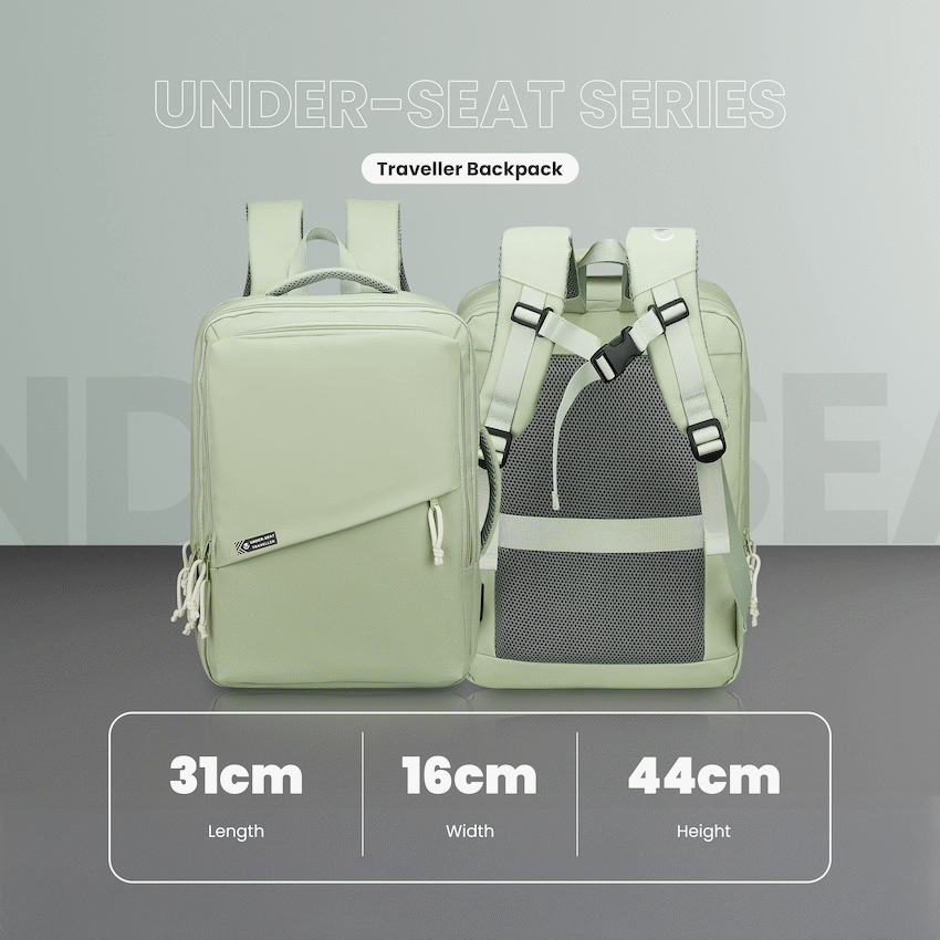 Volkano Under-Seat Traveller Backpack Mint