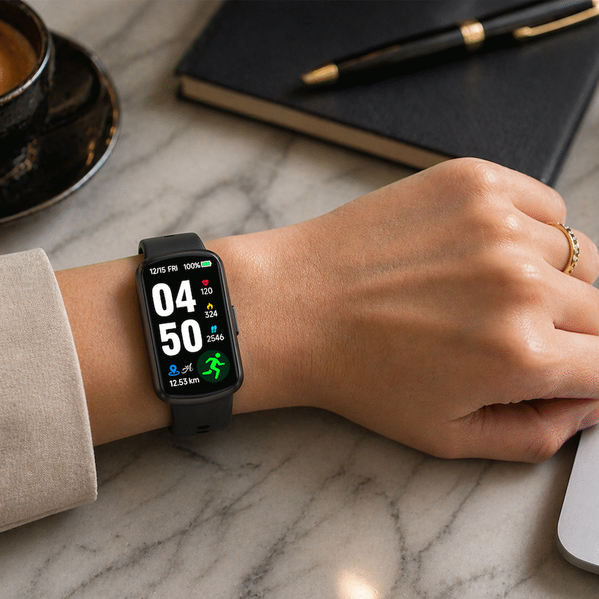 Volkano Ayla Collection Fitness Smartwatch - Black