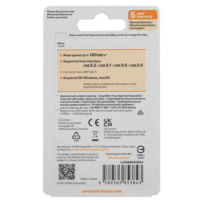 Kioxia U366 USB 3.2 32gb Metal