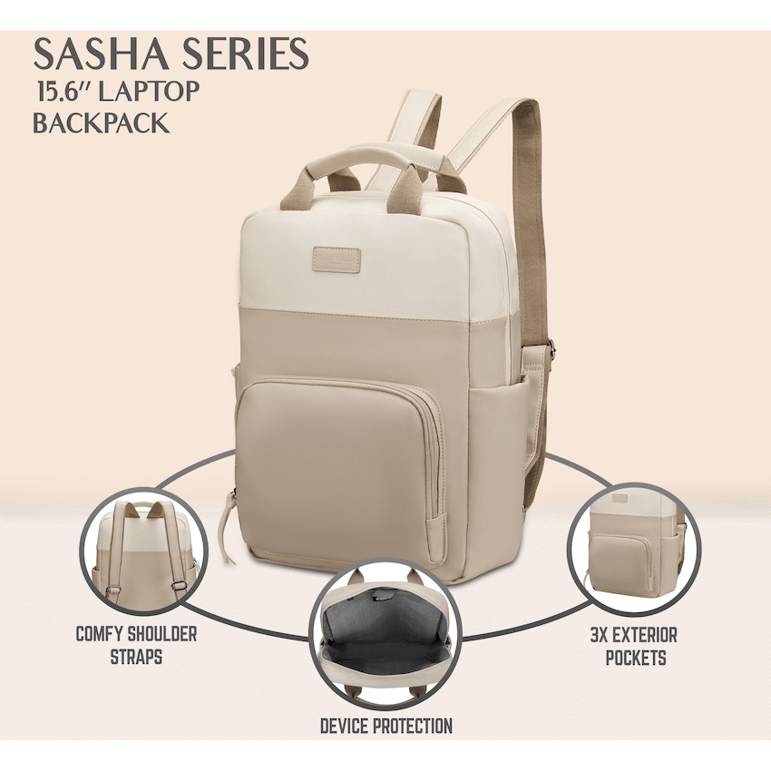 SupaNova Sasha 15.6" Laptop Bag - Tan