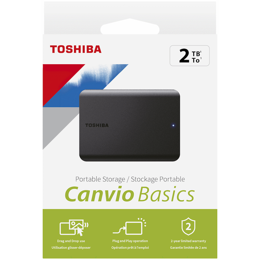 Toshiba Canvio Basics 2tb 2.5" USB 3.2 - Black
