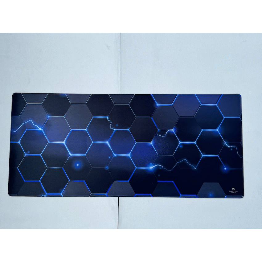 Everfurn Premium Geometric Large Desk Mat - Non-Slip - Polyester