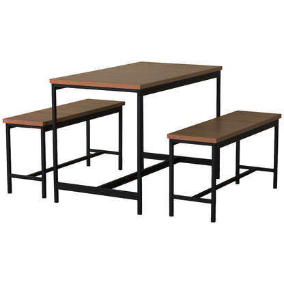 Everfurn Gwen Dining Set - Mahogany