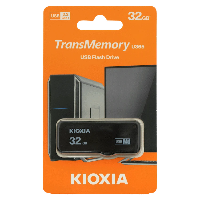 Kioxia U365 - 32gb USB 3.2 Yamabiko Slider Type