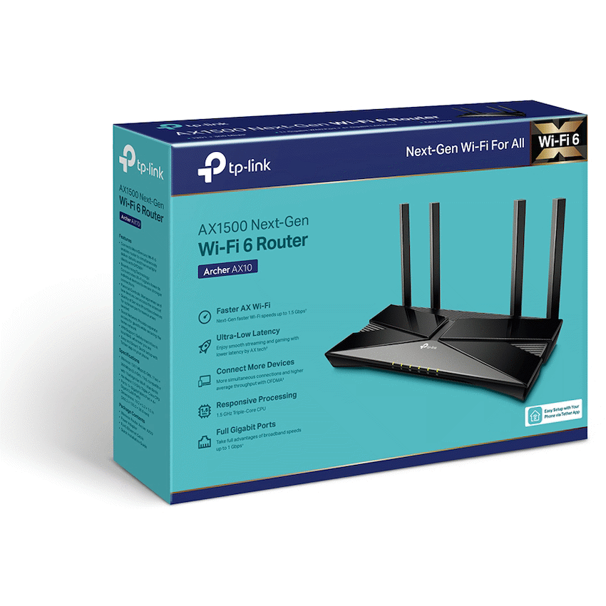 TP-Link Archer AX10 AX1500 Wi-Fi 6 Router