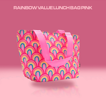 Quest Rainbow Value Lunch Bag - Pink