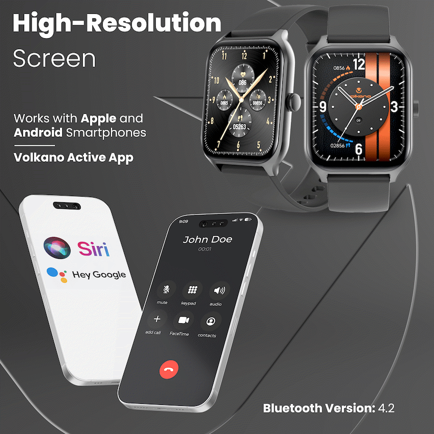 Volkano Life Series Smart Watches - Black