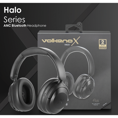VolkanoX Halo ANC Bluetooth Headphone - Black