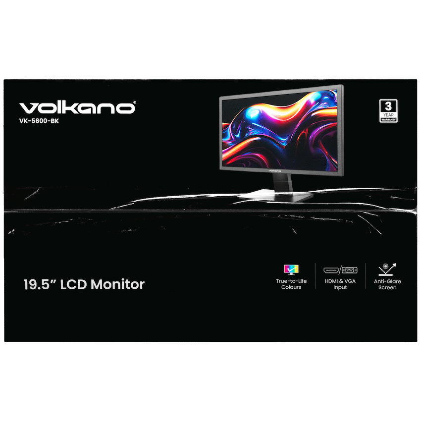 Volkano 19.5" TN Monitor with HDMI/VGA, 75 Hz