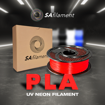 SA Filament PLA UV Neon Filament 1kg -  Fire Red