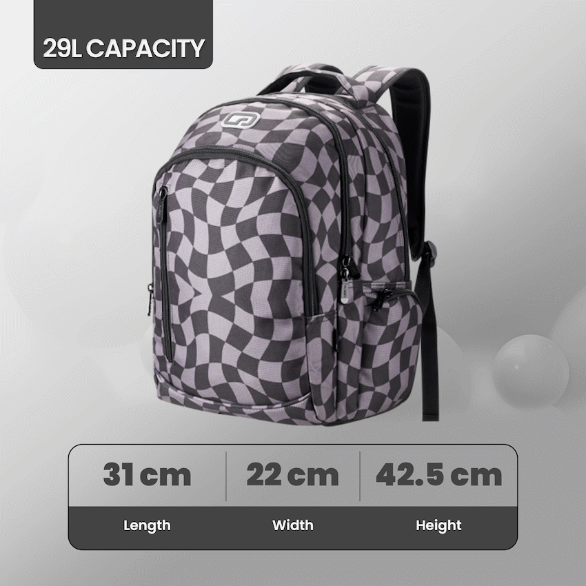 Quest Checker Senior Scholar Backpack Grey