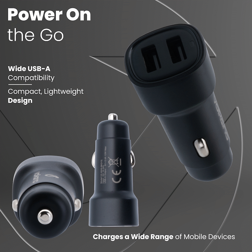Volkano Shift Series 2 USB-A 12w Car Charger