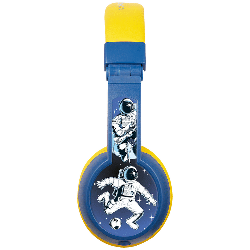 Volkano Sidekick Series Wired Kiddies Headphones with Share Port - Yellow/Blue
