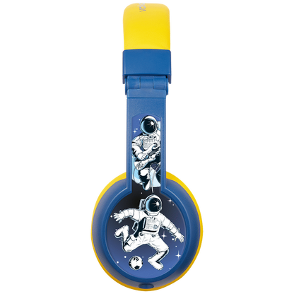 Volkano Sidekick Series Wired Kiddies Headphones with Share Port - Yellow/Blue